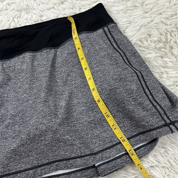 Lululemon Pace Rival Skirt (Tall) *No Panels 15" Heather Lux Multi Black / Black - Picture 2 of 6